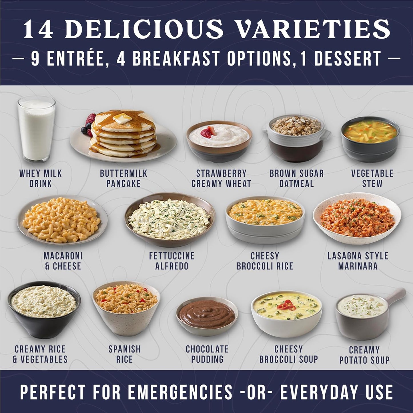 45 Day Emergency Food Supply Kit, Dehydrated Meal Survival Food Bucket