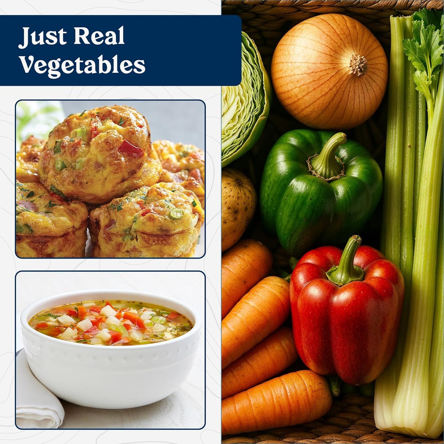 Vegetable Medley Blend Can - Dehydrated Mixed Veggies - Gluten Free Emergency Food Supply with Long Shelf Life for Survival, Disaster Prep & Everyday Meals - 131 Servings