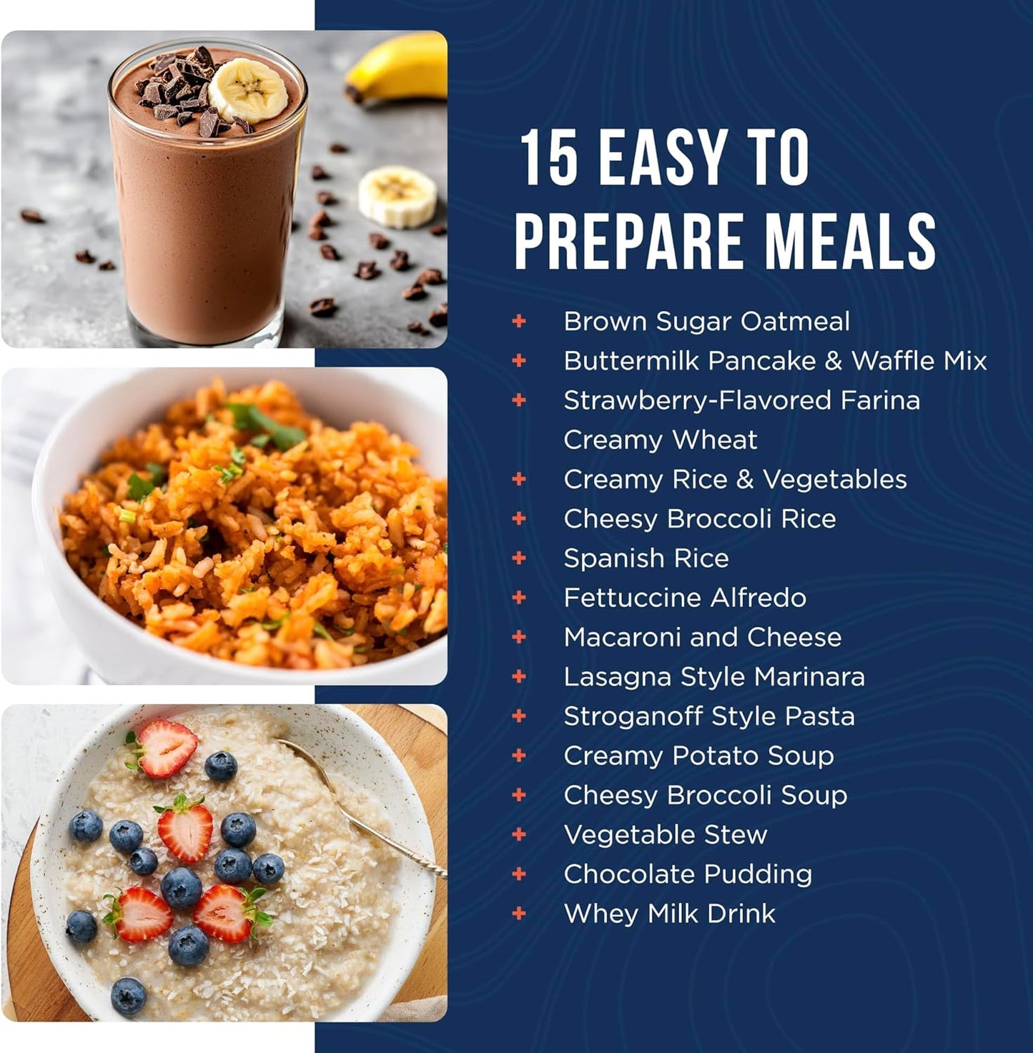 2 Week Emergency Food Supply Kit, Dehydrated Meal Survival Food Bucket for 1 Person - 119 Servings