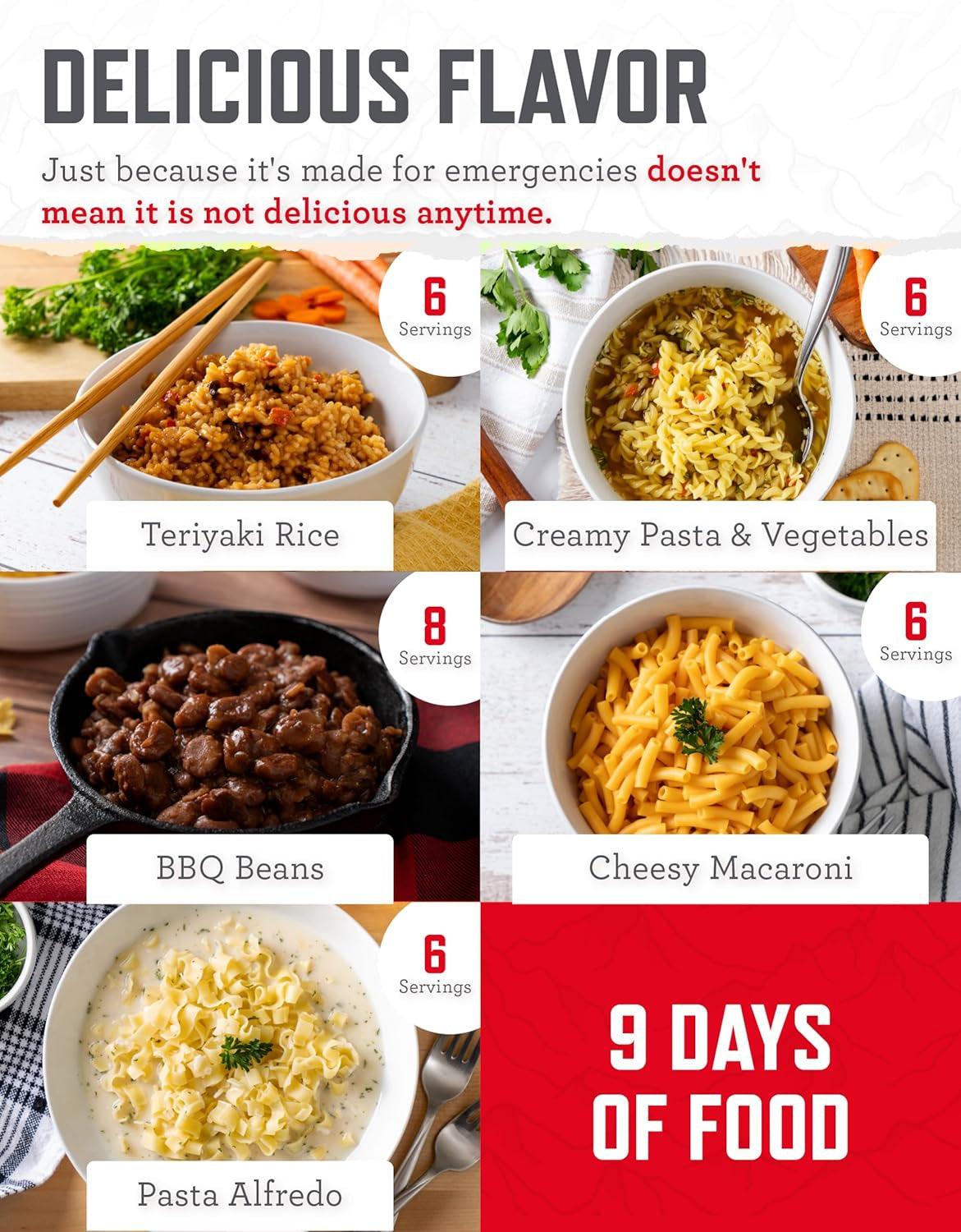 Emergency Food Supply - 100 Servings Favorites Bucket, Protein Meals, Dehydrated & Freeze Dried Survival Food, Backpacking, Camping Essentials & Prepping Supplies, up to 25 Year Shelf Life