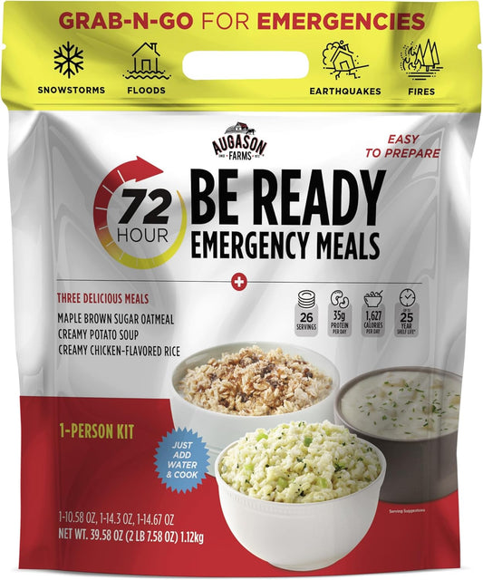 72-Hour Be Ready Emergency Meal Kit, White, Small