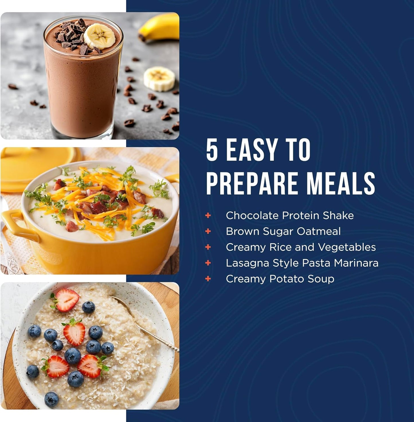 72 Hour Emergency Food Supply Kit, Dehydrated Meal Survival Food Pouches for 1 Person - 18 Servings