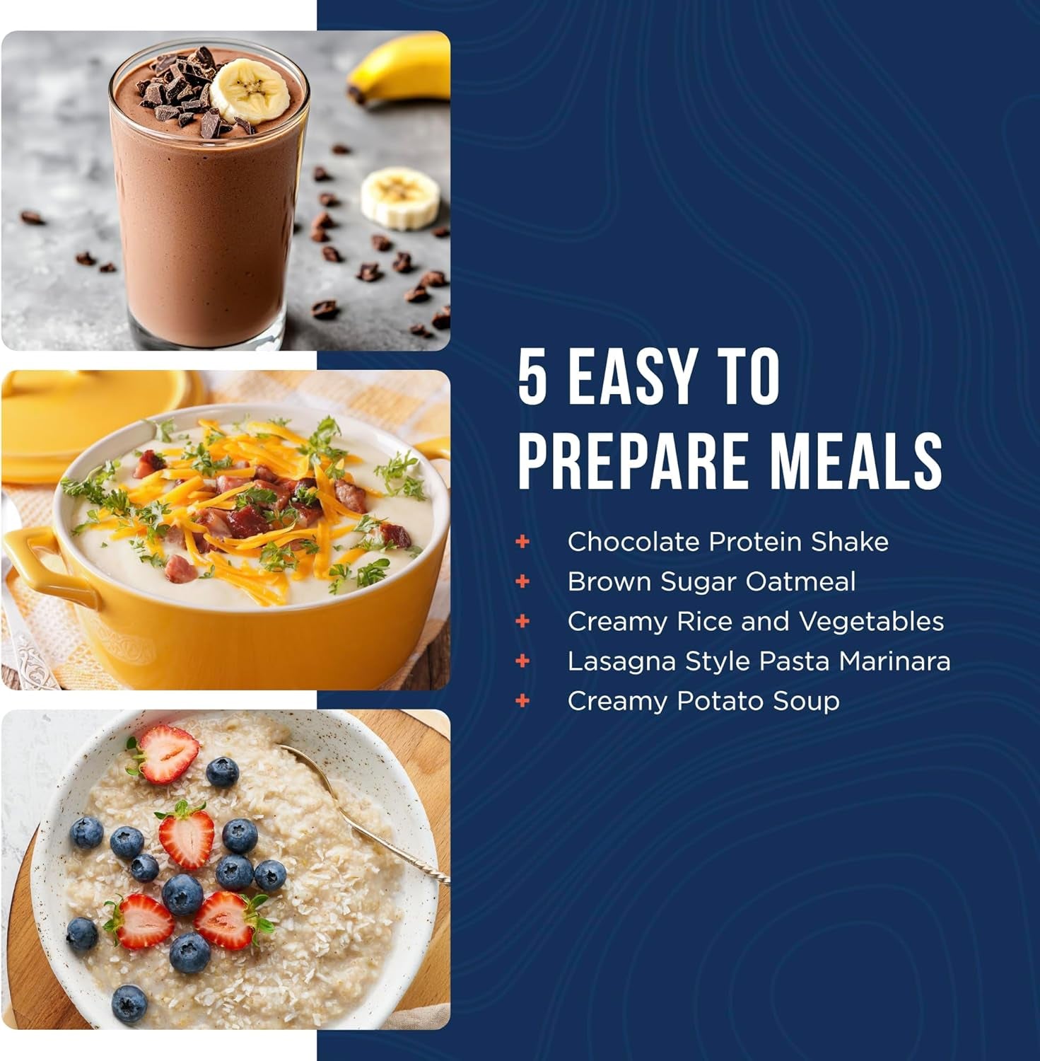 72 Hour Emergency Food Supply Kit, Dehydrated Meal Survival Food Pouches for 1 Person - 18 Servings