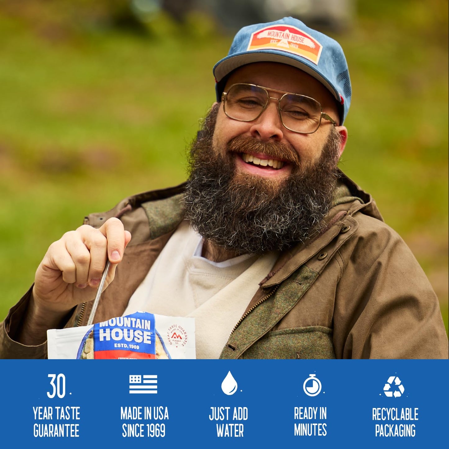 Cheesy Beef Enchilada Bowl | Freeze Dried Backpacking & Camping Food | Gluten-Free | 2 Servings