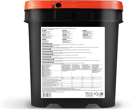Emergency Food Supply - 120 Servings Freeze Dried Vegetables Bucket, Dehydrated Meals, Survival Food Kit for Backpacking, Camping Essentials & Prepping Supplies, up to 25 Year Shelf Life