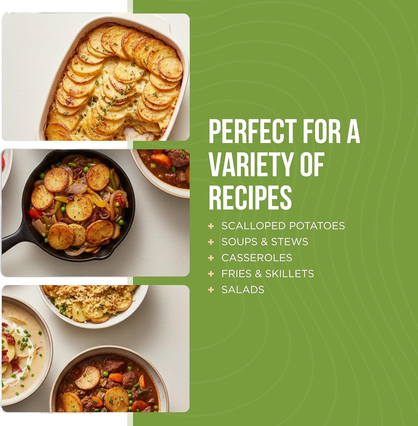 Dehydrated Potato Slices Emergency Food Supply, 15 Servings, 25 Year Shelf Life, Certified Gluten Free Sliced Potatoes - Dehydrated Meals, Survival Food Camping Essentials Can