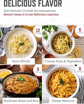 Entrée Bucket - 60 Servings, Emergency Food Supply for Survival Kit, Protein Meals, Freeze Dried Food, Ready to Eat Camping & Road Trip Essentials, up to 25 Year Shelf Stable Life