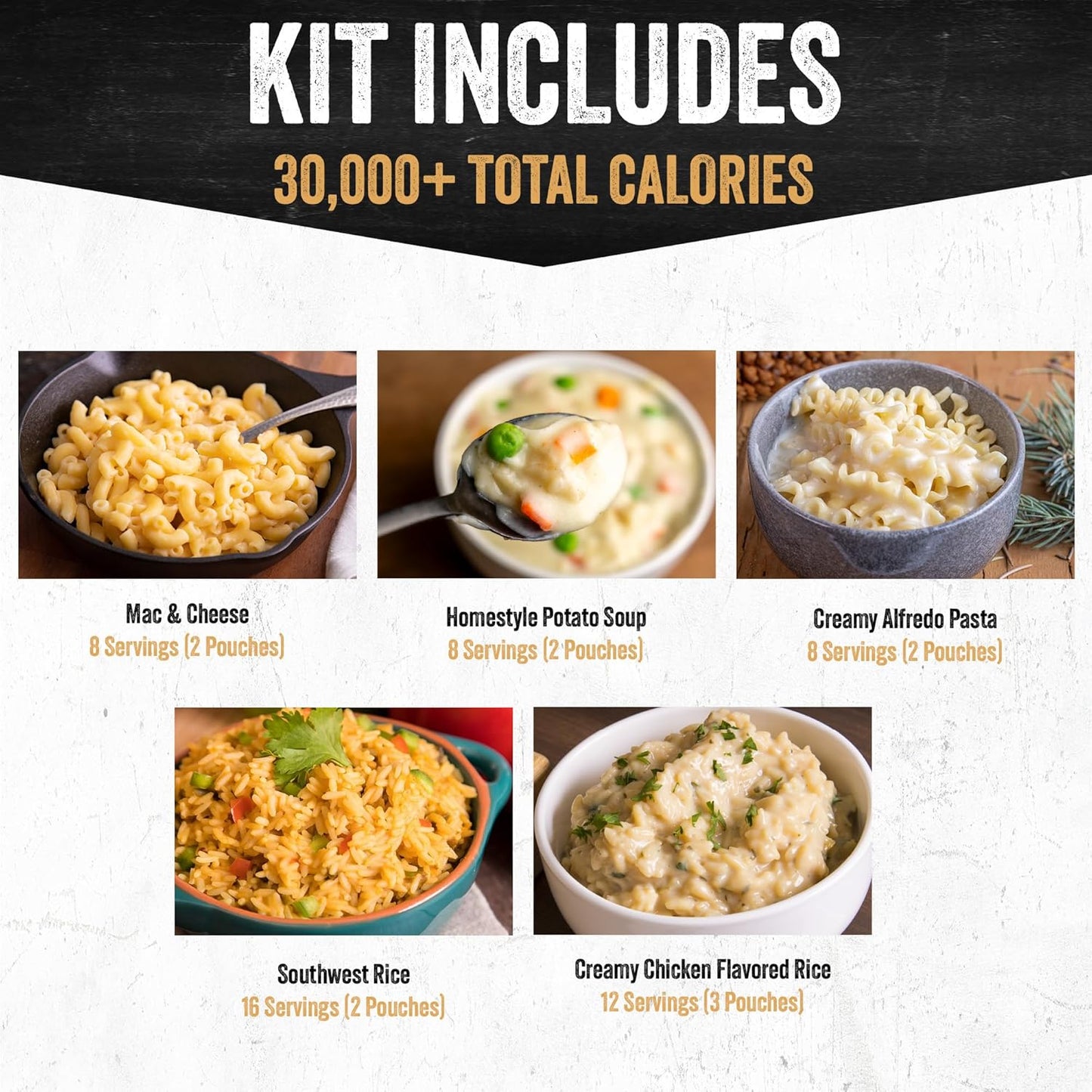 120 Serving Entree Bucket-Freeze Dried Emergency Food Supply-Survival Meals with Long Shelf Life-Prepper Essentials for Disaster, Camping, Hiking, or Outdoor Use