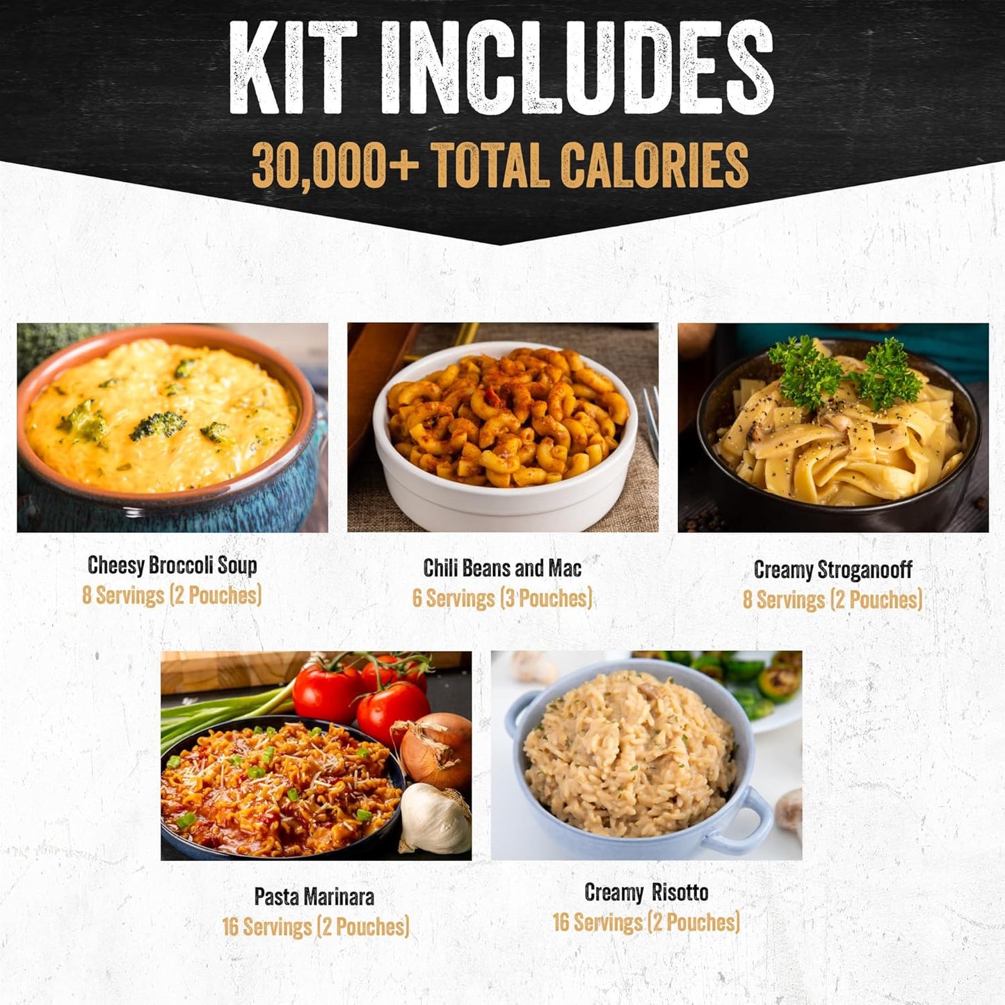 120 Serving Entree Bucket-Freeze Dried Emergency Food Supply-Survival Meals with Long Shelf Life-Prepper Essentials for Disaster, Camping, Hiking, or Outdoor Use