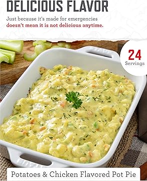 Emergency Food Supply - 48 Servings Gluten Free Entrées, 2 Boxes, Freeze Dried Survival Prepper Food & Dehydrated Meals, Camping Essentials for Backpacking, up to 25 Year Shelf Life