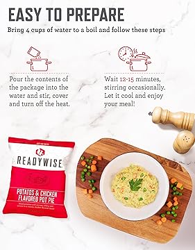 Emergency Food Supply - 84 Servings Gluten Free Survival Food Bucket, Dehydrated Meals & Freeze Dried Food for Backpacking, Camping Essentials & Emergency Supplies, up to 25 Year Shelf Life