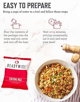 Emergency Food Supply - 48 Servings Gluten Free Entrées, 2 Boxes, Freeze Dried Survival Prepper Food & Dehydrated Meals, Camping Essentials for Backpacking, up to 25 Year Shelf Life