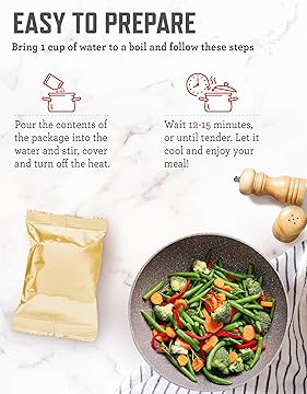 Emergency Food Supply - 72 Servings Freeze Dried Vegetables, 3 Boxes, Dehydrated Meals, Survival Prepper Food & Supplies, Camping Essentials for Backpacking, up to 25 Year Shelf Life