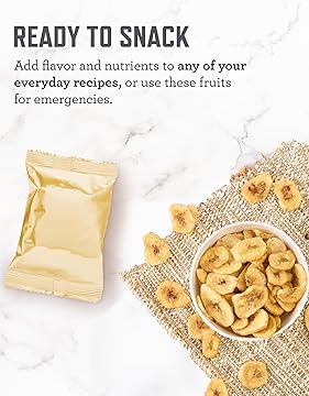 Emergency Food Supply - 48 Servings Freeze Dried Fruits, 2 Boxes, Dehydrated Meals, Survival Prepper Food & Supplies, Camping Essentials for Backpacking & Hiking, up to 25 Year Shelf Life
