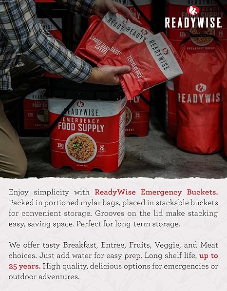 Emergency Food Supply - 360 Servings Freeze Dried Coffee Bucket, Survival Food, Instant Coffee Packets for Backpacking, Camping Essentials & Prepping Supplies, up to 15 Year Shelf Life