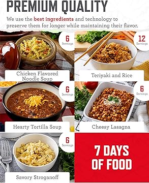 Entrée Bucket - 60 Servings, Emergency Food Supply for Survival Kit, Protein Meals, Freeze Dried Food, Ready to Eat Camping & Road Trip Essentials, up to 25 Year Shelf Stable Life