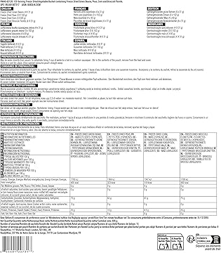Emergency Food Supply - 120 Servings Freeze Dried Vegetables Bucket, Dehydrated Meals, Survival Food Kit for Backpacking, Camping Essentials & Prepping Supplies, up to 25 Year Shelf Life