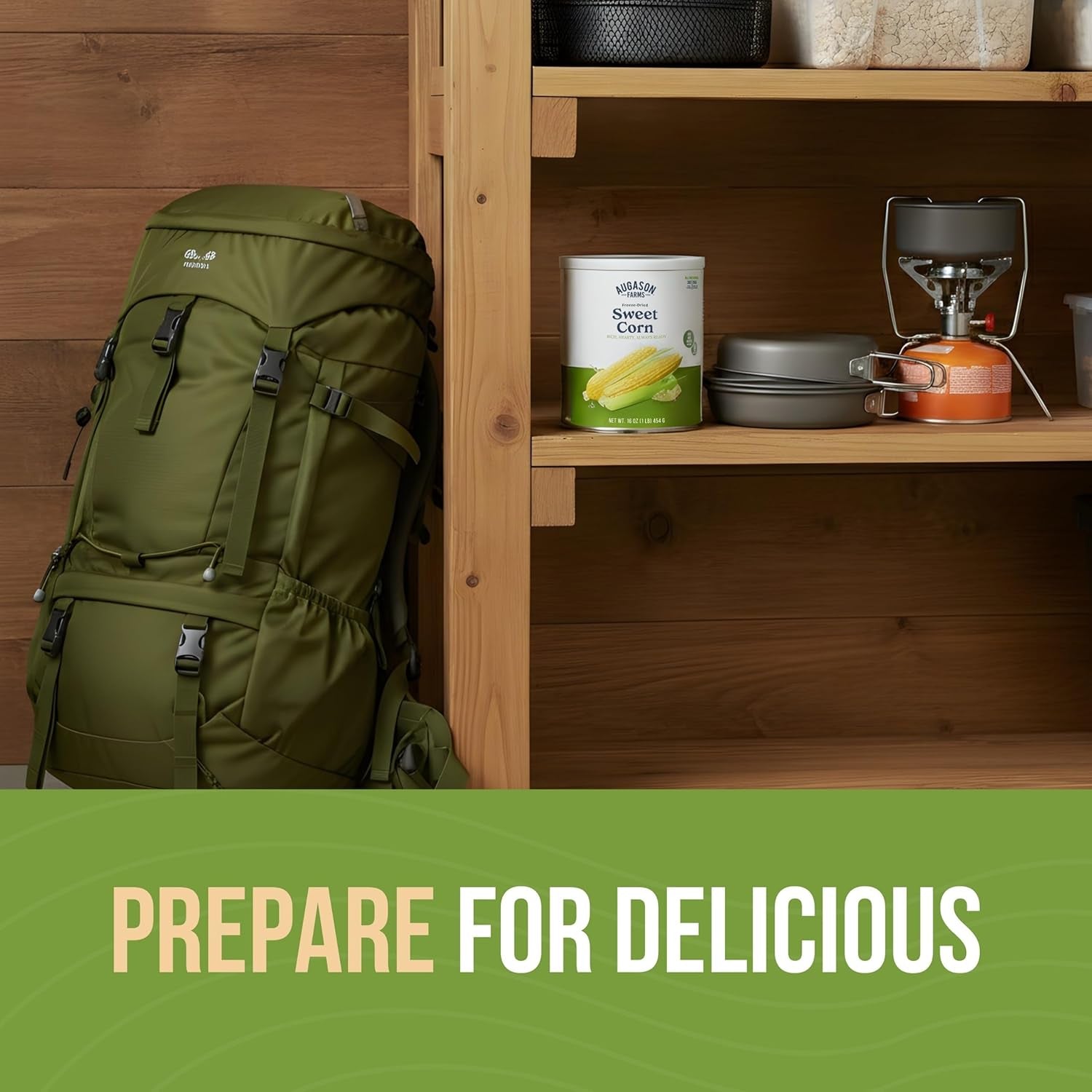 Freeze-Dried Sweet Corn Emergency Food Supply, 30 Servings, 30 Year Shelf Life, Great for Cooking, Side Dishes, and Snacks - Dehydrated Meals, Survival Food Camping Essentials Can