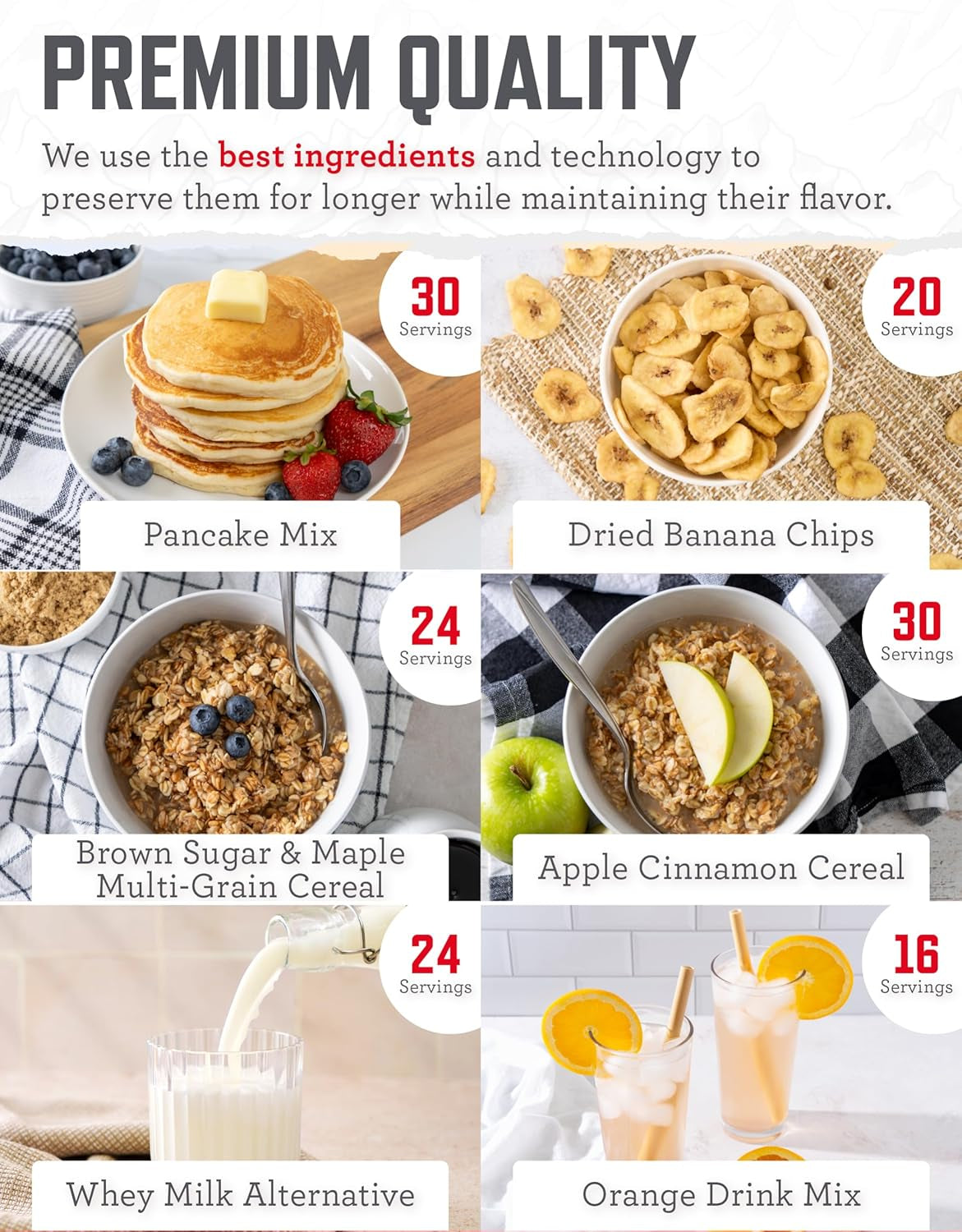 30 Day Emergency Food Supply - 296 Servings, 2 Buckets, Freeze Dried Protein Meals, Survival Food Storage, Ready to Eat, up to 25 Year Shelf Life