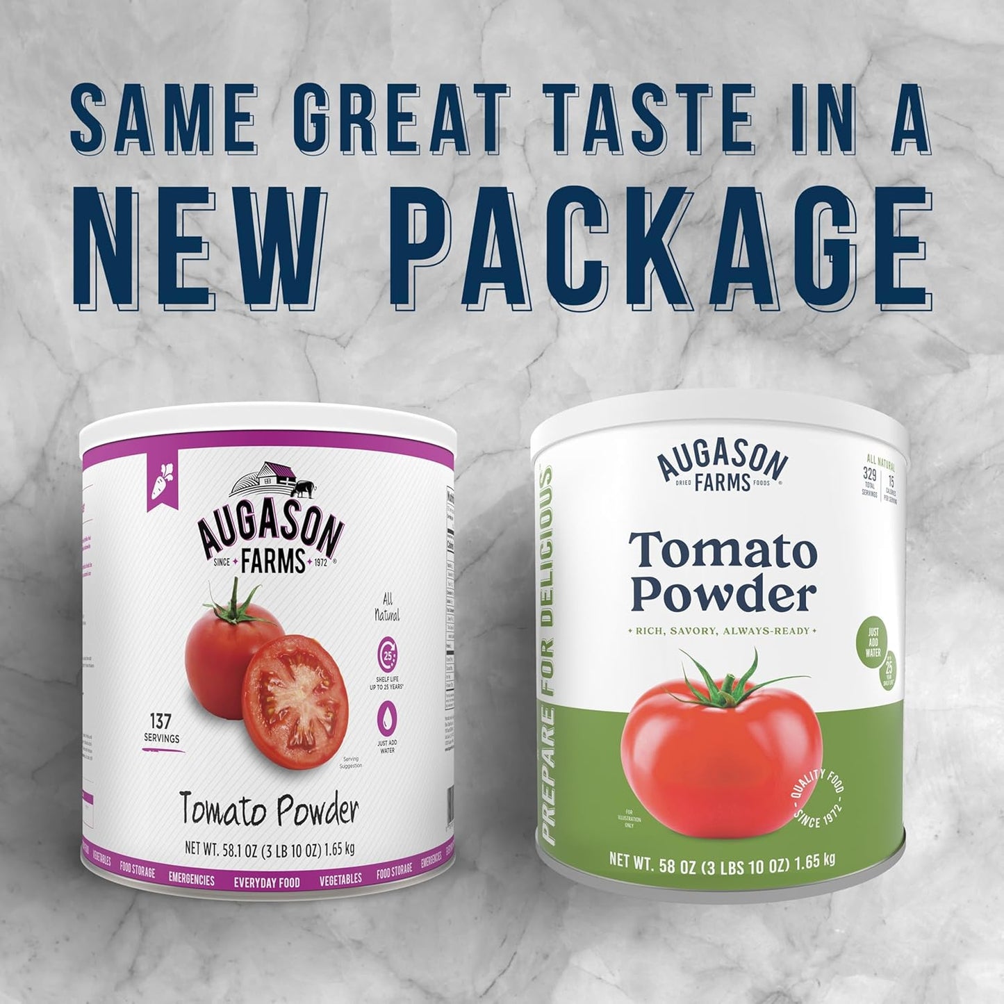 Tomato Powder Can, Emergency Food Supply, Everyday Meals, 329 Servings