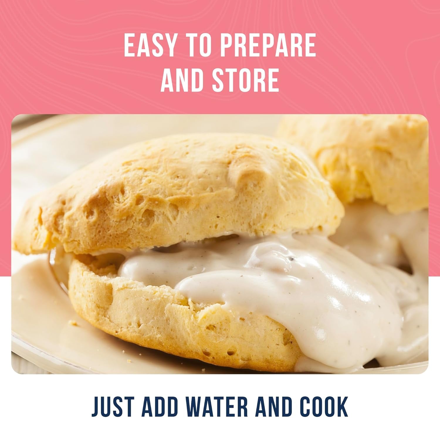 Buttermilk Biscuit Mix Can Emergency Food Supply, 29 Servings, 10 Year Shelf Life - Biscuit Mix Just Add Water and Baking Powder