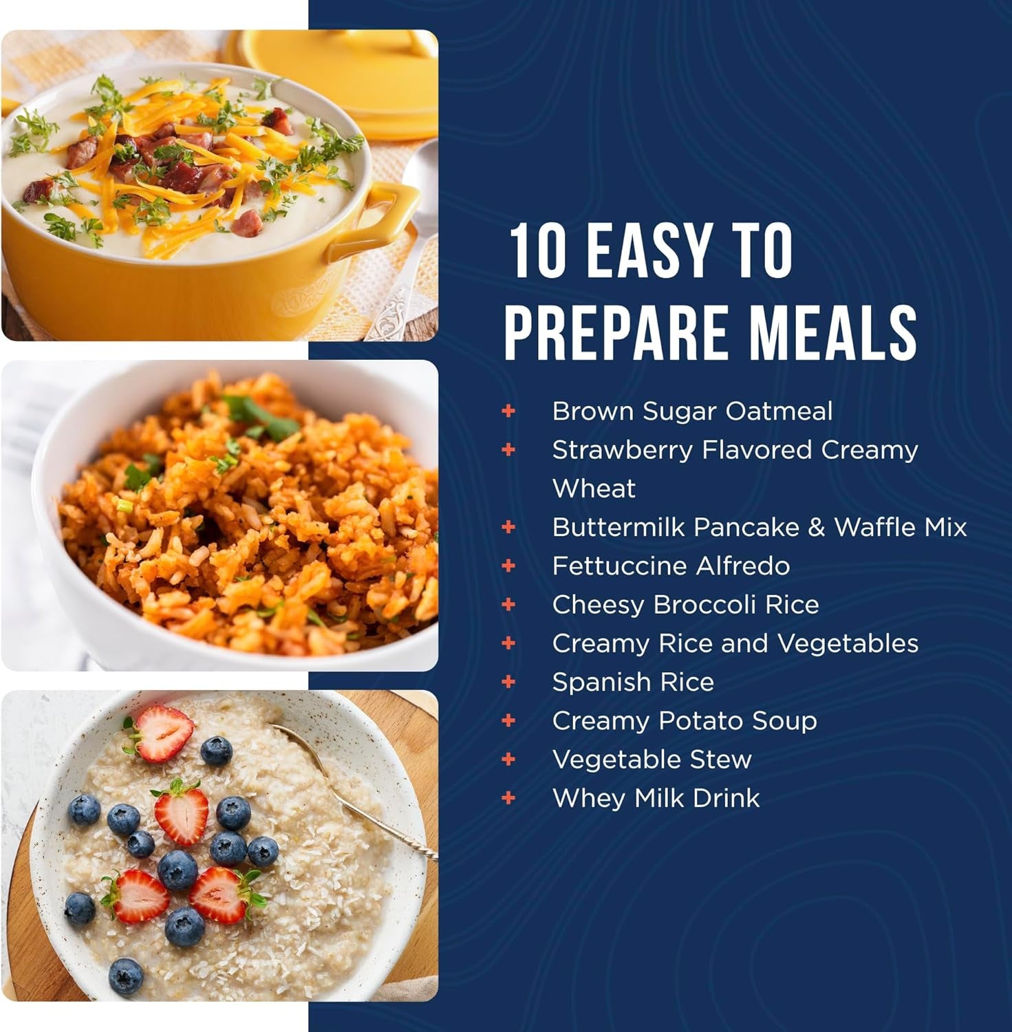 30 Day Emergency Food Supply Kit, Dehydrated Meal Survival Food Bucket for 1 Person - 194 Servings