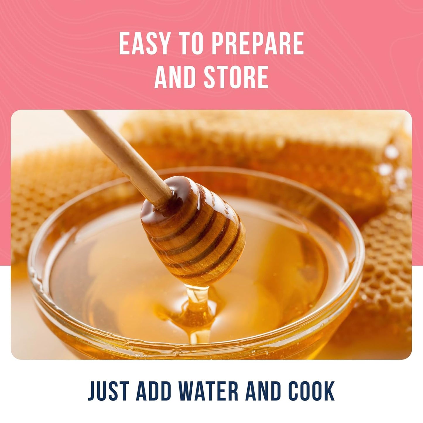 Sugar and Honey Powder Mix Can Emergency Food Supply, 227 Servings, 30 Year Shelf Life - Dry Honey and Sugar Powder Blend Sweetener for Baking and Cooking